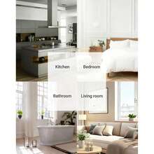 18pcs Self-Adhesive Mirror Tile/Indoor Mirror Sticker, "Brick" Style, 6 X 15cm, Decorative Wall Sticker/Indoor Wall Mirror, Rectangular - Silver 18pcs - View 7