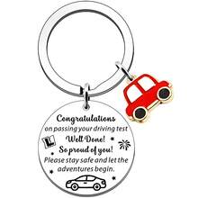 1pc Congratulations On Passing The Driving Exam Gift, Stainless Steel Keychain For New Driver, 17th Birthday Gift, Wishing You A Journey Gifts For Mother, Father, Graduation, And Teacher - Multicolor - View 11