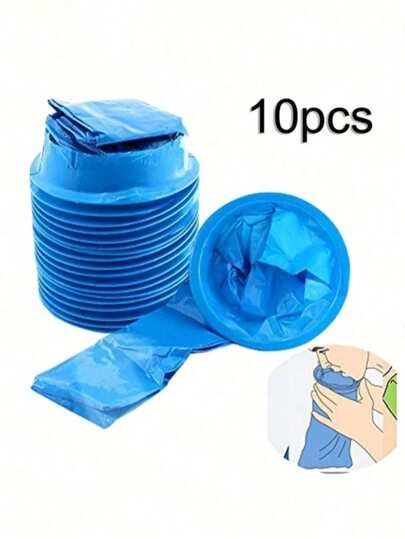 10pcs Disposable Vomit Bags, Portable Emesis Bags With Markings - Suitable For Car, Travel, Airplane, Emergency Kits, Can Be Used For Car Cleaning And Motion Sickness Treatment, Autumn Home Decor, Travel Storage Bag, Cosmetic Bag, Cosmetic Pouch, Holiday Storage Bag, Large Capacity Cosmetic Storage Box, Can Store Lipstick, Brushes, Skincare, Phone, Coins, Small Items, Multipurpose For Home, Gift, Holiday And Festivals Like Halloween, Christmas, Bohemian Style