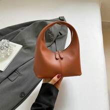 女士可爱手提包，复古高品质多功能托特包，独特饺子造型钱包 - 彩色 - 查看 12