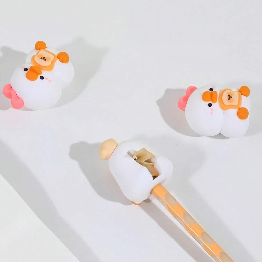 New Arrival Creative Bobbing Goose Pencil Sharpener, Cute Bread Goose Pencil Sharpener, Compact And Convenient - A - View 1