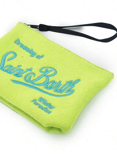 Grüne Canvas Clutch Tasche für Frauen Tauchhandtasche