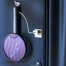 1个经典便携式可折叠悬挂/站立式电蚊拍，可充电高功率双用途蚊蝇拍 - A - 查看 8