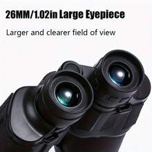 10x50 HD Binoculars With 10X Magnification & 50mm Large Objective Lens - For Bird Watching, Concerts, Sporting Events, Travel - Lightweight & Compact Design For Long- Outdoor Observation, Ergonomic Grip, Clear Magnification, Optical Instrument, Sports Fans - Green - View 8