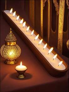 全新木质船形香氛蜡烛，是派对礼品、节日氛围装饰和家居照明的理想之选。这款木质碗形香氛蜡烛适用于家庭、酒店和高档餐厅。它是家居装饰、室内香氛的完美之选，也适用于斋月、聚会、母亲节和毕业季等各种场合。 - 彩色 - 查看 11