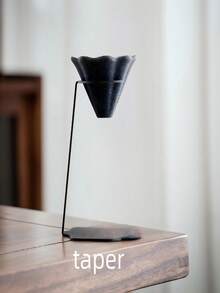 多功能陶瓷咖啡滤杯，无残渣茶汤，可控汤量，用途广泛，健康材质，易于清洁设计，耐磨，可重复使用，适用于家庭、办公室、商务接待、露营、户外旅行等场景。 - 黑色 - 查看 8