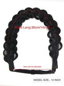 Synthetic Adjustable Handmade Braided Headband - Multicolor - View 4