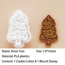 Bộ khuôn cắt bánh hình làng bánh gừng Giáng sinh | Khuôn nướng hình nhà và cây thông Noel. Tự tay xây dựng thị trấn bánh gừng lễ hội cho các bữa tiệc Giáng sinh và quà tặng ngày lễ! - Xem 11