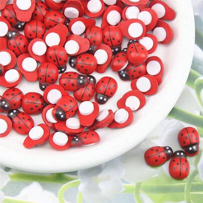 100 قطعة ملصقات لاصقة ذاتيًا بشكل خنفساء وزنبور، مناسبة لديكور المنزل والتجميع الفني والحرف اليدوية DIY