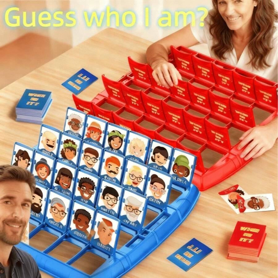 Who? Game For Birthday Gifts, Interactive Logic Deduction Party Game With 96 Cards, Fun Party Activity For Adults & Friends - Random Style - Multicolor - View 1