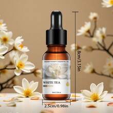 White Tea Aroma Diffuser Set, Includes Dropper Bottle Floral Scented Essential Oil, Scented Candle, Fragrance Stone, Humidifier, Car Diffuser, Home Fragrance Oil Refill - Dropper Floral and Herbal Essential Oils - View 5