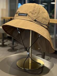 1 pieza Sombrero de cubo para mujer con estampado de cuadros, sombrero vaquero unisex, sombreros de sol ajustables de perfil bajo para todas las estaciones, unicolor sin estructura para hombres y mujeres, para regalos de viaje al aire libre - Multicolor - Ver 14