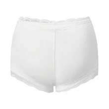 Women Micro Shorts Lace Trim Y2k Low Rise Full Coverage Boxer Lace Briefs Underwear Lounge Shorts Cute Boyshorts Panties Pjs Bottoms Short Pants - 白色 - 查看 10
