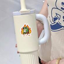 Pegatina de rana de vinilo de 3 pulgadas. Texto de aliento, humor y pegatina inspiradora. Para empleados, gerentes y colegas | Decoración perfecta para cubículos, regalo de broma creativo para el trabajo o recordatorio motivacional | Vinilo resistente al agua, se puede usar en portátiles, botellas de agua, teléfonos móviles, maletas, ventanas de automóviles, etc. ¡También puedes pegarlos donde quieras! - 3 pulgadas - Ver 6
