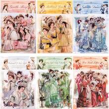 EiEi 240枚 大きめ 人物シール 大人 欧米 女性 女の子 貴婦人 全身 イラスト コラージュ素材 買い得セット PET 耐水 アメリカン アンティーク レトロ デコレーション ジャンクジャーナル ハンドメイド アレンジ 手帳 フレークシール DIY sztz-40-025kset - sztz40025kset - チェックする 1