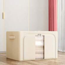 Hộp đựng quần áo, chăn ga gối đệm bằng nhựa PVC trong suốt, dung tích lớn, có thể gập lại, dùng trong gia đình. - Nhiều màu - Xem 5