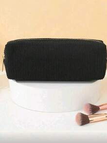 1个拉链铅笔盒 - 文具收纳袋，学习用品整理袋，办公家用笔袋 - 查看 4