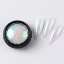 Bột nhũ đổi màu Aurora, Bộ bột nhũ lấp lánh nàng tiên cá, Bột nhũ đá mã não Aurora trang trí móng, Bộ màu Y2K, Bột nhũ ngọc trai trắng Aurora, Hiệu ứng bóng ngọc trai huyền ảo, Nhũ lấp lánh hologram, Bột đường trắng bóng, Dùng cho thiết kế nghệ thuật móng tay. - Nhiều màu - Xem 5
