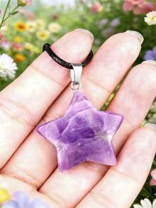 1/2/3/4/5/10/50个随机简约五角星吊坠项链，个性化嘻哈颈链，波西米亚星形项链配饰 - 彩色 - 查看 21