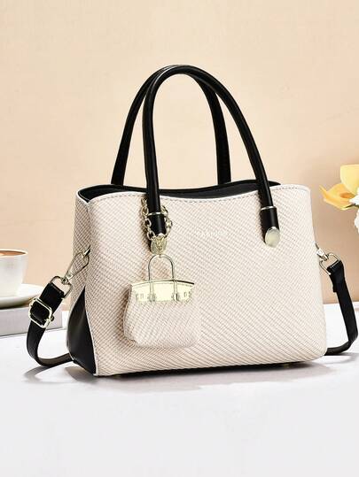 Fashionable Retro One Shoulder Handbag, Multi-Functional Large Capacity Crossbody Bag, Stylish Design, New Fashion Women Small Square Bag Handbag Shoulder Bag Versatile Casual Large Capacity Can Be Shoulder Or Crossbody Bag Suitable For Outings, Travel, Shopping, New Elegant Ladies Tote Shoulder Crossbody Colorblock Bag Versatile Casual Luxury Large Capacity Can Be Shoulder Or Crossbody Bag, Gift For Valentine's Day