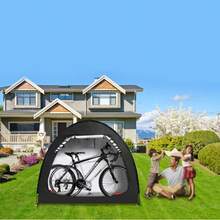 Outdoor Bike Cover Storage Shed, Oxford 210D Thick Canvas Tent, Aluminum Alloy Stand, Bicycle Storage Tent, Portable Outdoor Shelter With Lock, Waterproof, Dust Proof, 80x31.5x65 Inches/200x80x165 Cm, 1 Pack - A - View 7