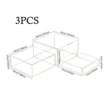 Transparent Acrylic Cube Riser, 5.9 - 7.87 Inches, Hollow Bottom Design, Suitable For Food Buffet, Decoration Stand, Party Catering And Dessert Display - View 9