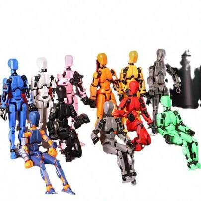 1pc Random Color Anime-Inspired Articulated Action Figure Collectible - Highly Detailed 3-In-1 Character, Unique Outfit, Vibrant Colors And Durable Plastic Construction For Display And Collection, Anime Figure, Collectible Figurine, Posable Action Figure, High-Quality Finish
