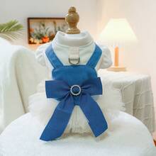 1 pieza Vestido para Mascota, Vestido de Perro Lindo y de Moda, Ropa para Mascotas - Vestido de Perlas - Azul - Ver 13