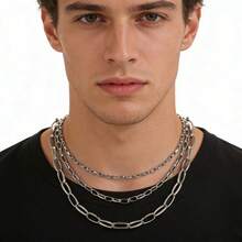 1m 304 Stainless Steel Oval O-Ring Clasp Chain Stainless Steel Chain For DIY Charm Jewelry Necklace & Bracelet Making Chain Stainless Steel Jewellery Handmade Chain - Chain - View 5