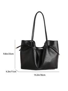 2026新款复古多功能大容量单肩包，优雅通勤手提包，女士款 - 黑色 - 查看 2