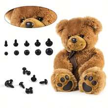 230 Pcs/Box Black Plastic Eyeball, Craft Kit, Animal Eyes Accessories, Eyes Decoration - 230pcs - View 3