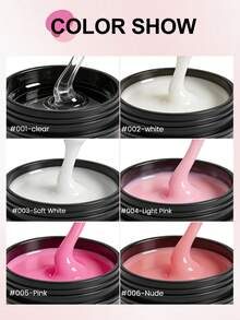 XEIJAYI Gel nối móng UV LED 6 màu, 100g, gel nối móng trong suốt dùng tại nhà và salon. - Nhiều màu - Xem 6