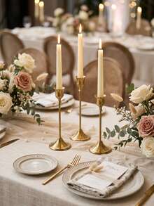 Bộ 12/6/3/1 chân nến kim loại màu đồng cổ, chân nến hình ly kiểu Châu Âu sang trọng, thích hợp cho đám cưới/tiệc tùng/bàn ăn/tiệc chiêu đãi/lễ kỷ niệm/tiệc sinh nhật/phòng khách/trang trí bàn/họp mặt gia đình, trang trí nhà cửa, đồ trang trí, trang trí sinh nhật. - Nhiều kiểu dáng - Xem 14