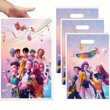 10pcs K-Pop Themed Party Gift Bags, Cute Style Suitable For Birthday And Holiday Celebrations, Random Styles - Multicolor - View 1