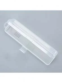 Portable Transparent Toothbrush Travel Storage Box, Plastic Toothbrush And Toothpaste Storage Box, Dust-Proof And Breathable Oral Care Tool Storage Box, Lightweight For Home, Travel, Camping And Business Trip - Clear - View 8