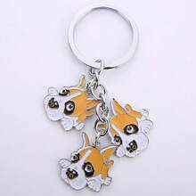 1pc Cute DIY Jack Russell Terrier Dog Keychain Gift Animal Key Chain Bag Pendant Jewelry For Women Metal Car Key Ring Best Friend Gifts - Multicolor - View 9