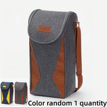 1个弧形大开口保温午餐包 - 单肩包、手提包、午餐盒包、学生便当包、大容量收纳包、随身野餐包、保温包、加厚保温午餐盒包 - 彩色 - 查看 9