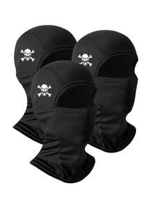 1/2/3pcs Unisex Solid Color/Skull Print Balaclava Ski Mask, Full Face Cover For Outdoor Activities, Sun Protection, Dust-Proof - H - View 22