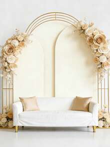 1件米色拱形背景布，婴儿派对背景布，双面弹力涂层拱形背景布，性别揭晓派对用品，主题派对拍照背景，生日派对，多种尺寸可选，婴儿派对拱形支架装饰，新生儿背景装饰布，活动拍照背景装饰，婴儿派对礼物，性别揭晓派对装饰，派对拍照背景，派对礼品（仅含背景布，不含支架） - 象牙白 - 查看 6