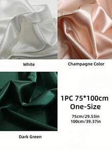 1pc 75*100cm Solid Color Photography Backdrop Cloth, Satin Material, Double-Sided Crystal Satin, Suitable For Fashion Makeup Jewelry, Nail Art Shooting Decor Props, Photography Props, Home Decor, Wedding Decoration - Multicolor - View 6