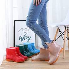 Women's Fashion Non-Slip Rain Boots, Short Stylish Waterproof Shoes With Rubber Soles, Adult Waterproof Shoes,Shoe Rack,Storage Saver,Outdoor,Garden,Travel Essential,Portable,Beach Essential,Graduation Season,Commencement,Graduation Ceremony,Graduation Gift,Graduation Present,Graduation Gift,Graduation Present,Congrats Grad,Congratulations Graduate,Valedictorian,Finish School,Graduation Party,Rain Boots / Rubber Boots / Waterproof Boots / Boot Covers / Shoe Covers Waterproof / Rain Shoe Covers / Wellies / Botas De Agua / Galochas / Outdoor / Garden - Regular - View 7