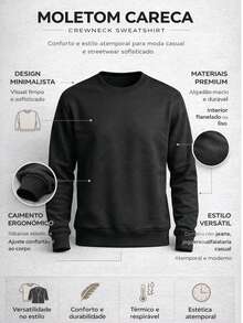 Set Of 2 Crew Neck Printed Paris Sweatshirts, Flannel Lined, Winter Casual Streetwear Comfortable Minimalist Premium - 卡其色 - 查看 5