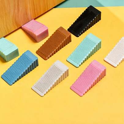 Bộ 3/1 cái chặn cửa chống gió sáng tạo, bề mặt nhựa mờ, chặn cửa, chặn cửa chống va chạm, chặn cửa an toàn chống va chạm cho cửa nhà, chặn cửa chống gió di động bằng silicon, chặn cửa chống va chạm sáng tạo cho khách sạn, chặn cửa di động không cần lắp đặt, chặn cửa chống va chạm im lặng đặt trên sàn.