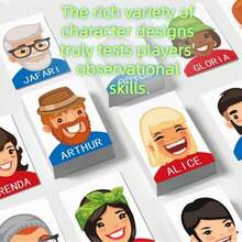 Who? Game For Birthday Gifts, Interactive Logic Deduction Party Game With 96 Cards, Fun Party Activity For Adults & Friends - Random Style - Multicolor - View 6