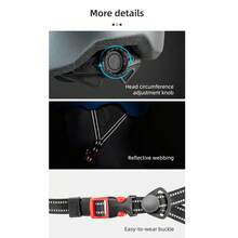 ROCKBROS 1pc Bicycle Helmet Injection-Molded EPS+PC Construction Compatible With Rear Lights 11 Vents Breathable Comfort Urban Commuter Helmet Unisex - Multicolor - View 7