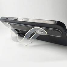 1pc Transparent Phone Wrist Strap Holder, Adhesive Phone Wrist Strap Stand Bracket - Multicolor - View 5