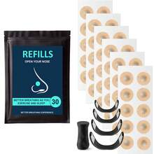 60片磁性鼻贴，止鼾器，改善呼吸，提升睡眠质量，防汗亲肤，男女通用，均码 - Multicolor - 查看 8