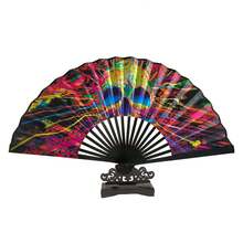 1把优雅豹纹折叠手扇，黑色扇框，轻巧便携，女士夏季必备单品，时尚派对/婚礼伴娘礼物，海滩旅行装饰，母亲节礼物，卧室装饰，花园装饰，厨房装饰，夏季，海滩，旅行必备，房间装饰，软萌可爱，毕业季礼物 - 升級款 - 查看 15