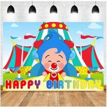Plim Background Kids 1st Birthday Party Photography Backdrops Baby Shower Decoration Cartoon Pig Rainbow Photo Background PM-01 - màu đen - Xem 1