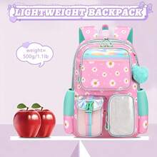 3pcs/Set Women Lightweight High Density Nylon Zipper Closure Backpacks, Suitable For School And Daily Use - A - View 6